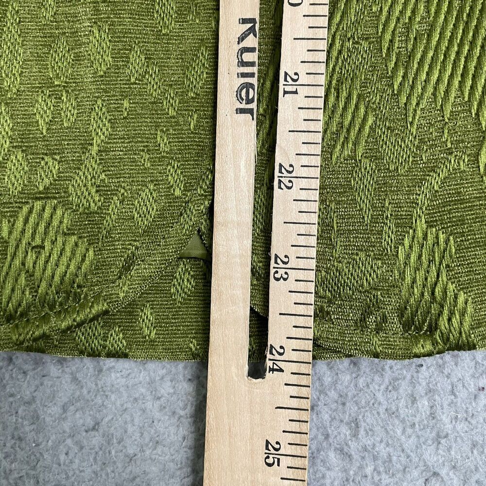 Chico's Emerald Green Sleek Texture Merrin jacket Blazer Kenai Olive Size 1 M - Picture 8 of 8